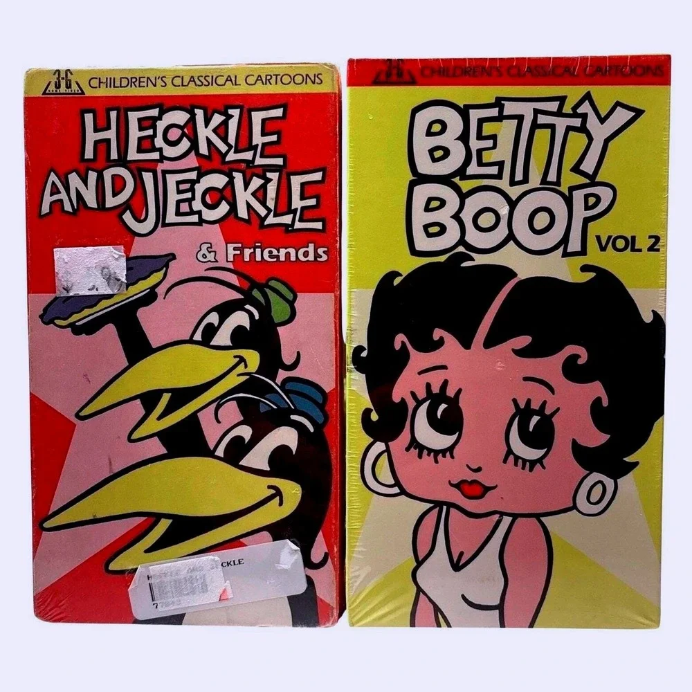 Betty Boop Vol 2 And Heckle & Jeckle VHS Cartoon Duo 3-G Home Video‎ 1991